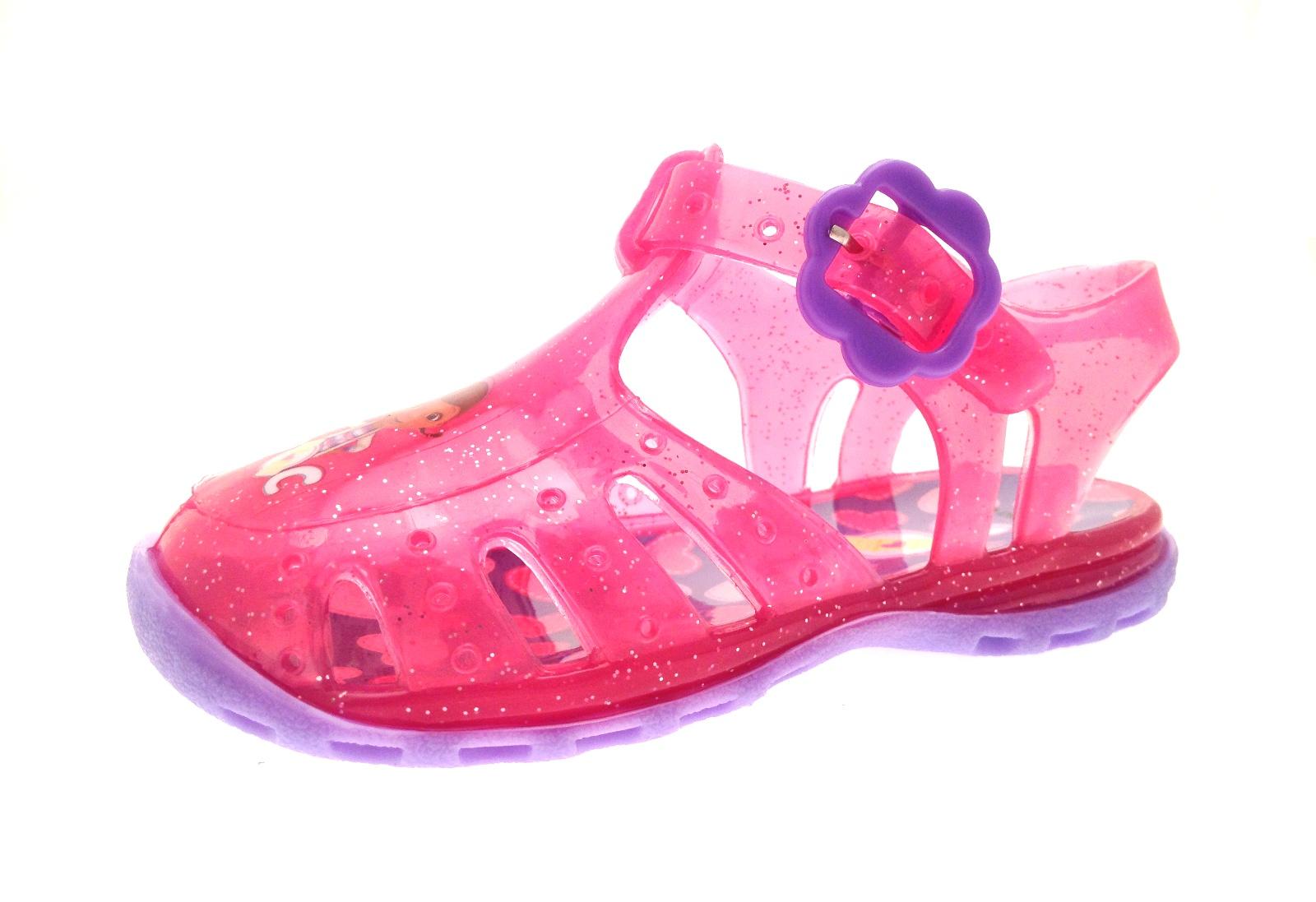 pink doc sandals